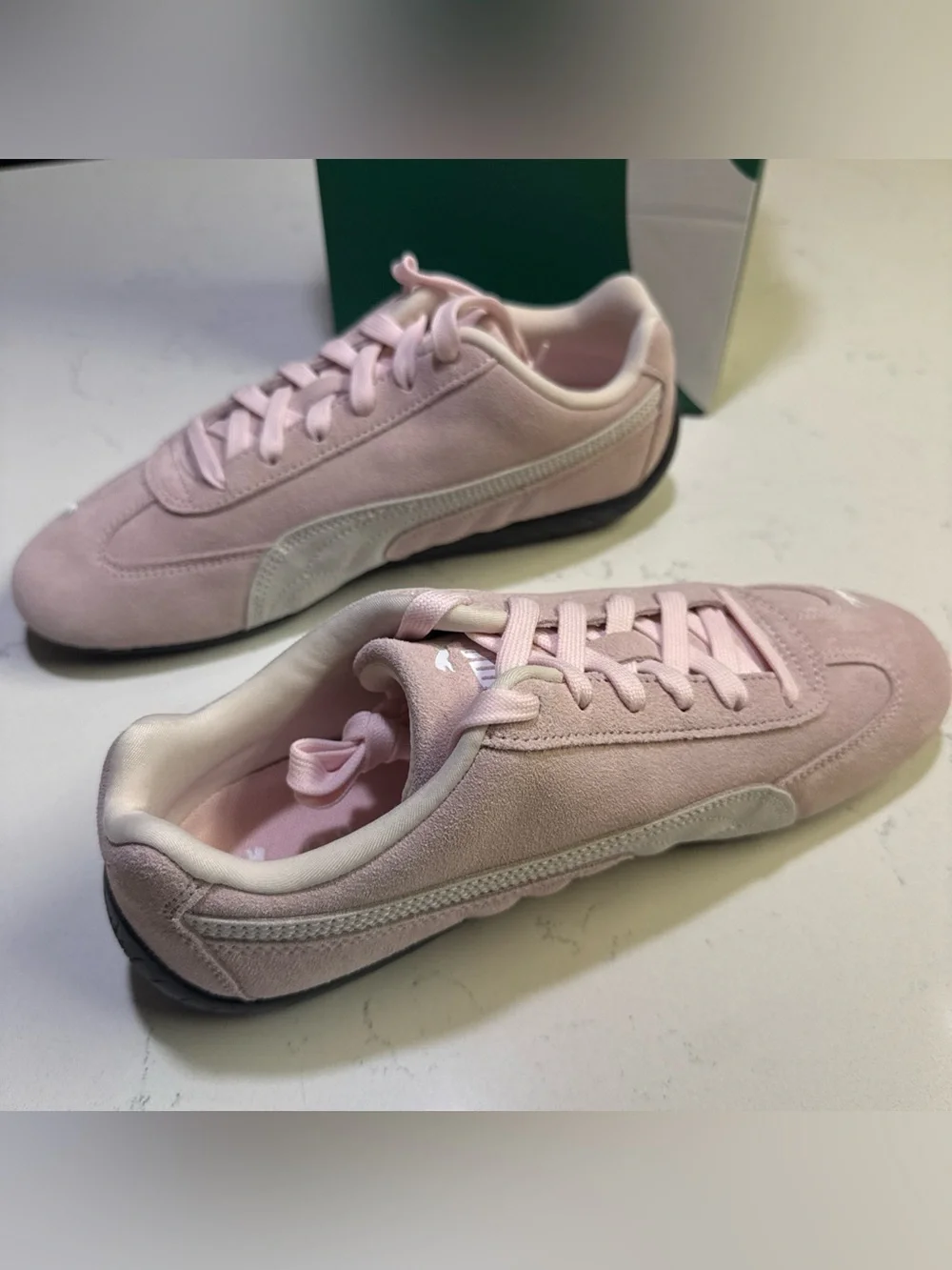 Puma Speedcat OG Wns Whisp of Pink Puma White Size 9 Women Sneakers New Box